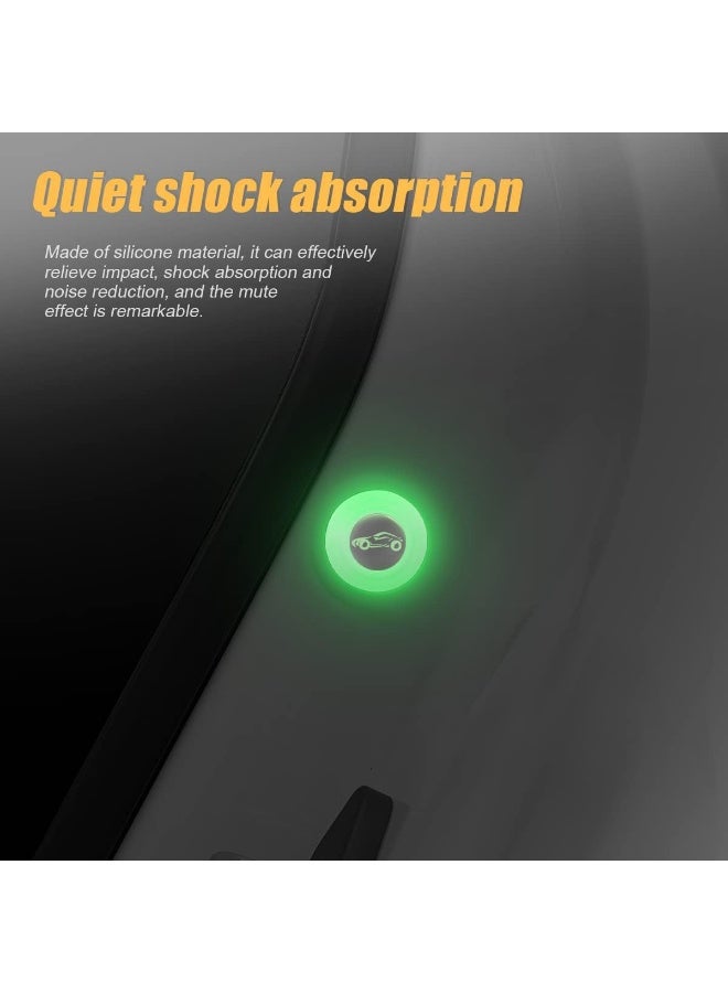 4PCS Silicone Car Door Protector Guards with Reflective Glow Design – Anti-Collision Scratch Protection Strips for All Vehicle Doors - Image 2