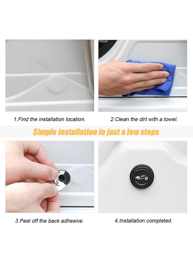 4PCS Silicone Car Door Protector Guards with Reflective Glow Design – Anti-Collision Scratch Protection Strips for All Vehicle Doors - Image 4