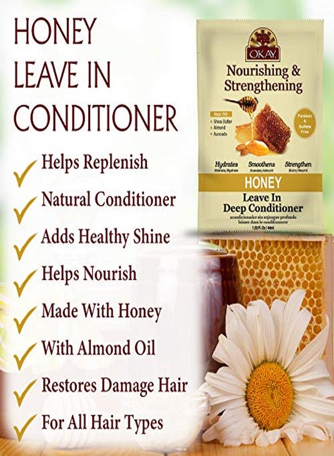 أوكي بلسم أوكي المغذي والمقوي للشعر، بخلاصة العسل واللوز، يساعد على إنعاش الشعر وتقويته. خالٍ من الكبريتات والسيليكون والبارابين. مناسب لجميع أنواع الشعر. صنع في الولايات المتحدة الأمريكية. 1.5 أونصة - Image 3