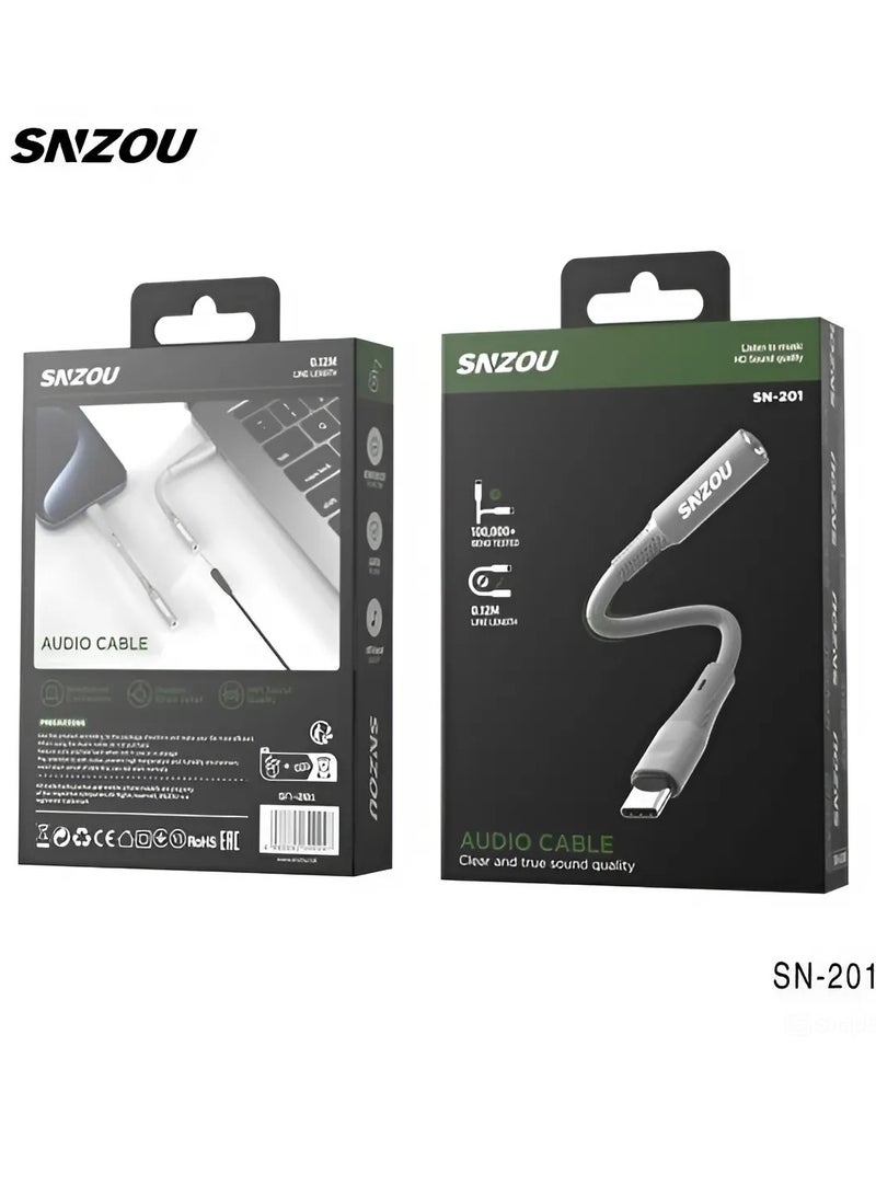 SNZOU SNZOU Type-C Audio Converter Black - Image 1