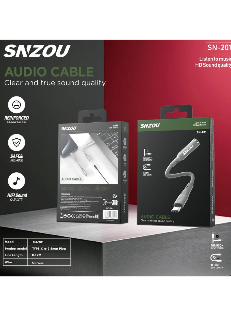 SNZOU SNZOU Type-C Audio Converter Black - Image 2