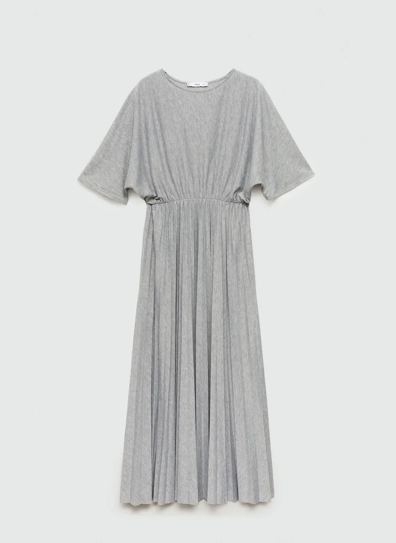 مانجو Elastic Waist Pleated Dress