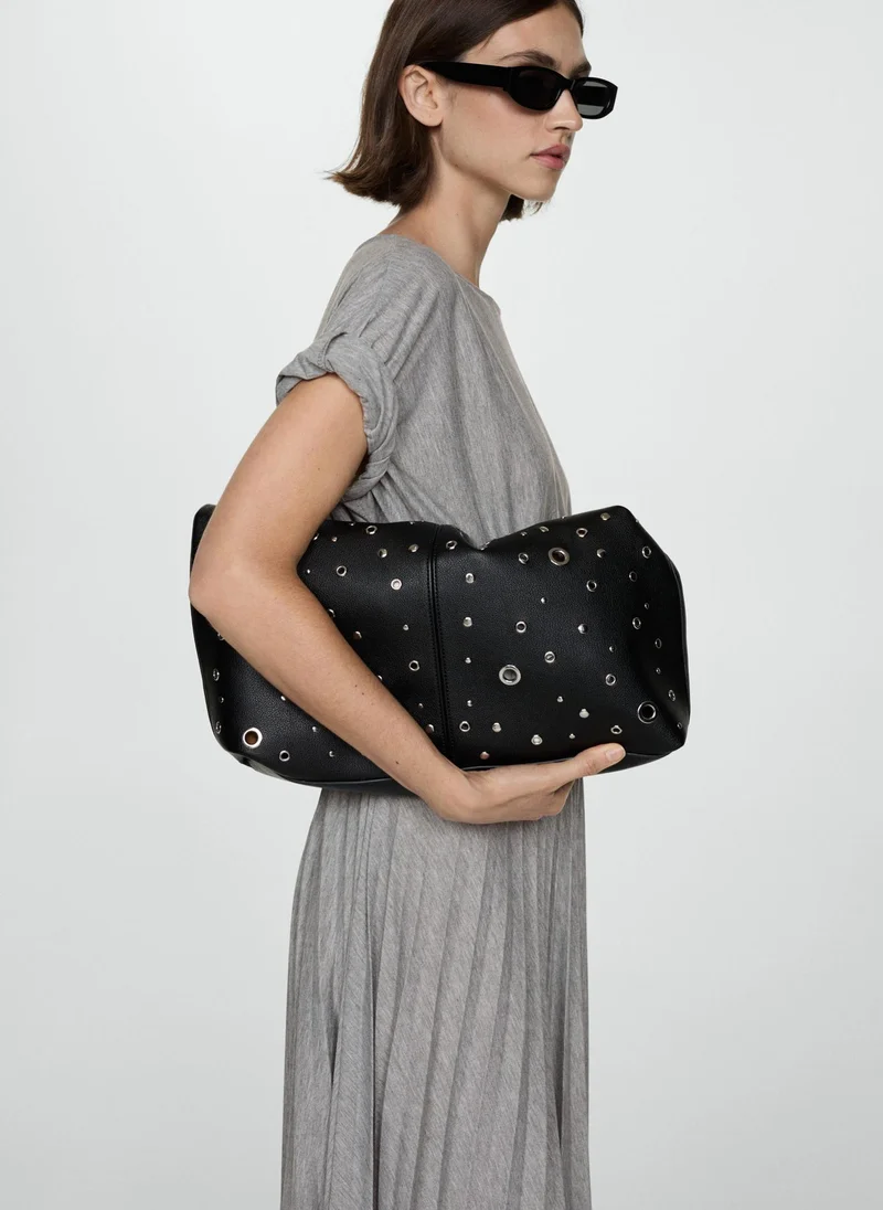 مانجو Elastic Waist Pleated Dress