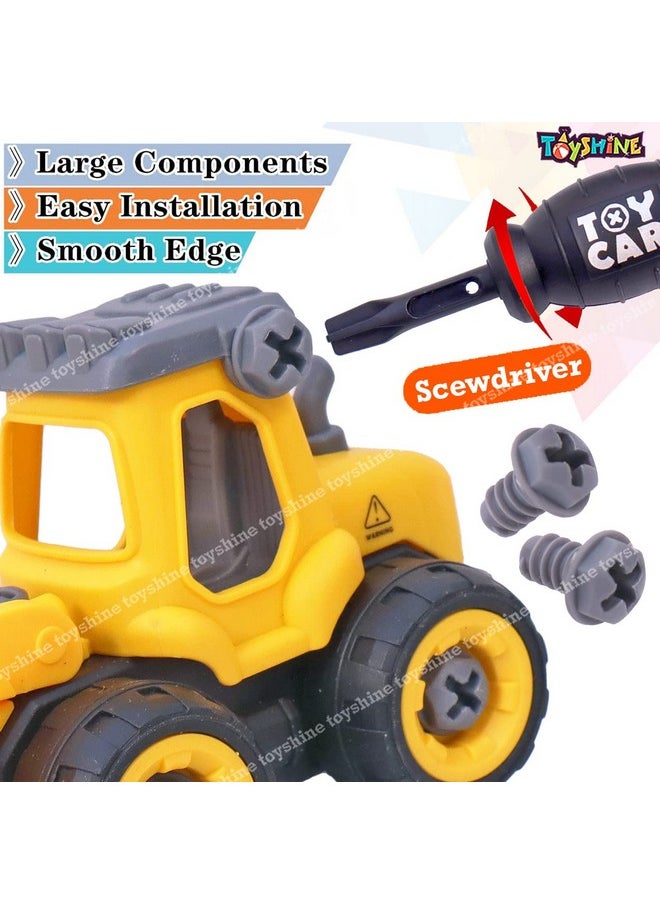 Toyshine Toyshine Take Apart Toys 4 Pack - DIY Construction Engineering Car Toy, Kids STEM Sand Toys for Toddlers Age 3-5, Building Sandbox Toys Truck, Birthday Gifts for Boys 2 3 4 5 6 Year Old  - Image 3