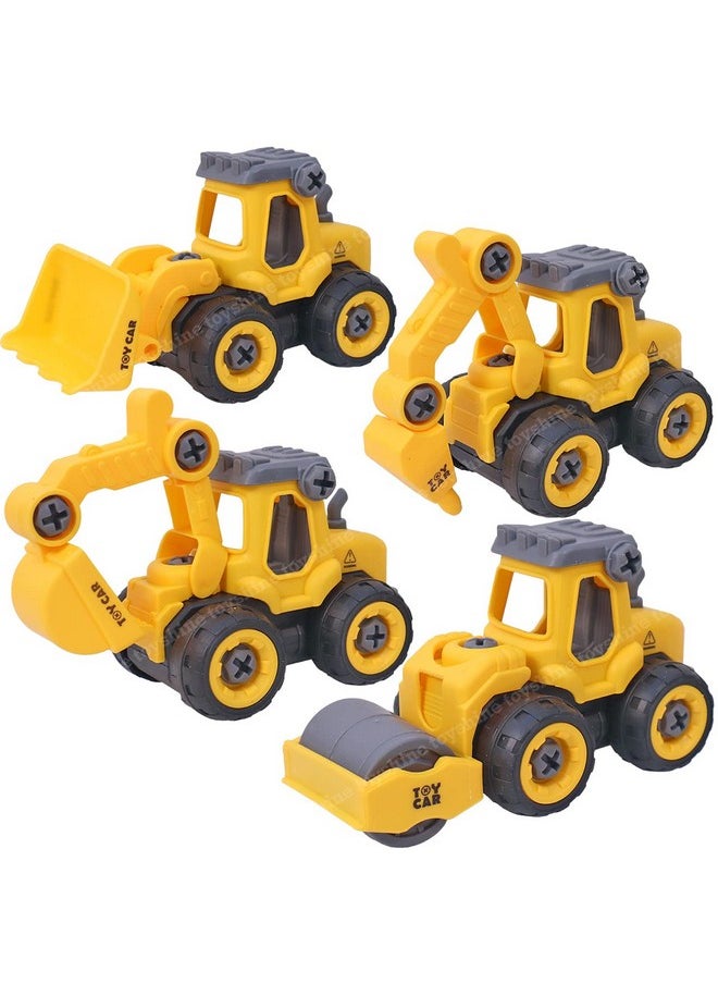 Toyshine Toyshine Take Apart Toys 4 Pack - DIY Construction Engineering Car Toy, Kids STEM Sand Toys for Toddlers Age 3-5, Building Sandbox Toys Truck, Birthday Gifts for Boys 2 3 4 5 6 Year Old  - Image 1