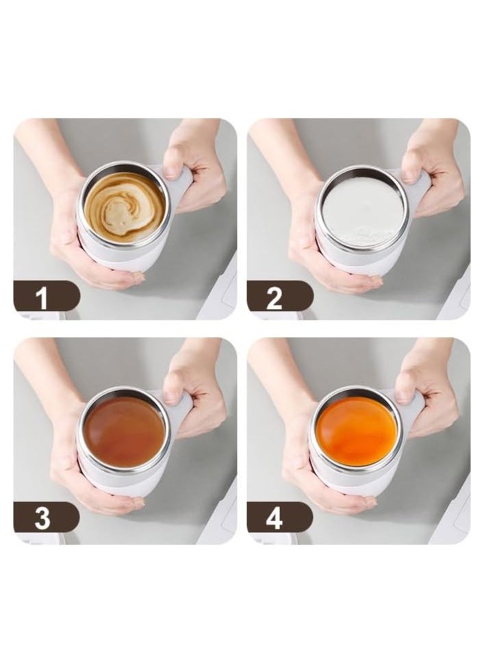 VIO Automatic Self Stirring Coffee Mug Electric Mixing Cup Rotating Home Office Travel Mixing Cup Multifunctional Anti Rust Self Stirring Cup for Coffee Milk Cocoa  - Image 5