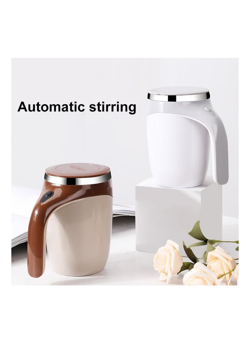 VIO - Automatic Self Stirring Coffee Mug Electric Mixing Cup Rotating Home Office Travel Mixing Cup Multifunctional Anti Rust Self Stirring Cup for Coffee Milk Cocoa - Image 1