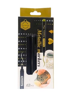 Metallic Markers set of 12pcs GOLD Color - pzsku/Z62DF8D54DB70AB94685BZ/45/_/1724516364/bde39461-e814-4ab7-9f68-c19c0d009fe7