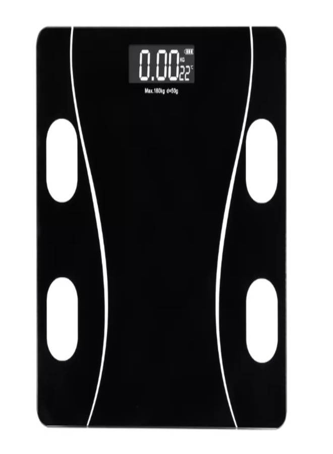 ميزان رقمي لقياس دهون الجسم يعمل بالبلوتوث - ميزان ذكي لقياس كتلة الجسم، ميزان رقمي لاسلكي باضاءة LED للحمام، - Image 4