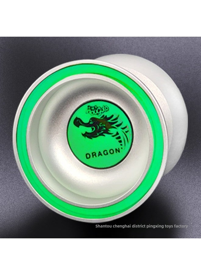 Yo-Yo Professional Senior Yo-Yo Game Special Night Luminous Super Long Sleep Children Fam Yoyo Ball 1a-Color:Deluxe Version: Luminous Inner Ring-silver Dragon Yo-yo - Image 5