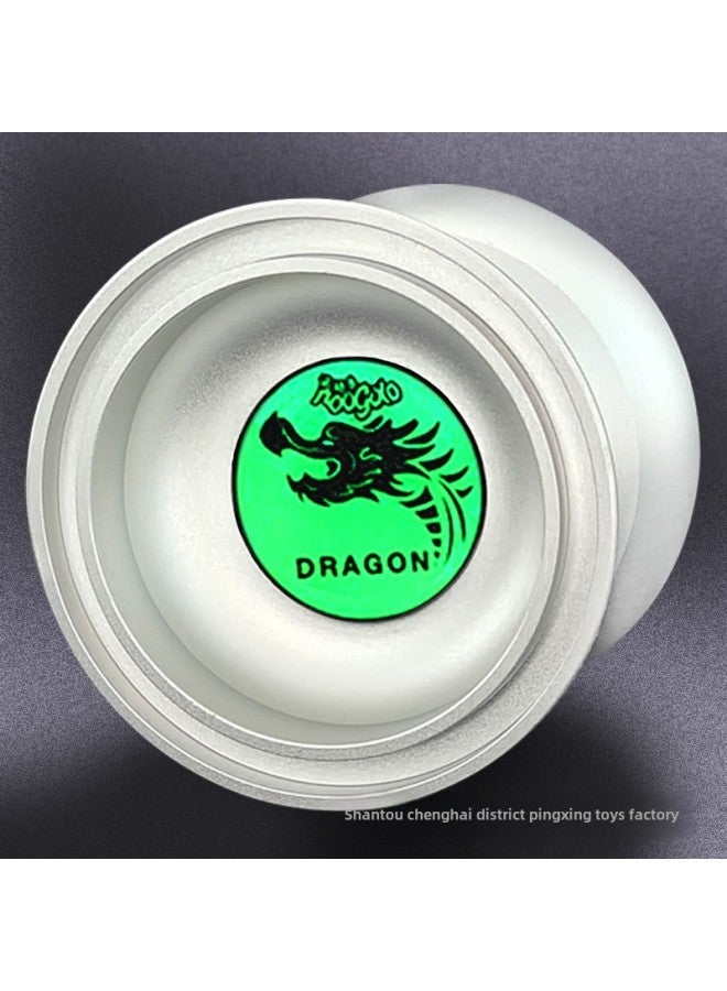 Yo-Yo Professional Senior Yo-Yo Game Special Night Luminous Super Long Sleep Children Fam Yoyo Ball 1a-Color:Deluxe Version: Luminous Inner Ring-silver Dragon Yo-yo - Image 1