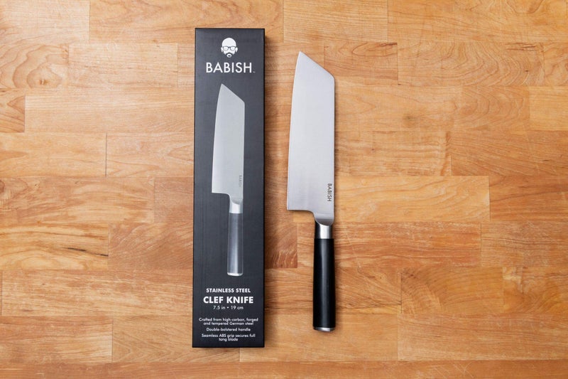 Babish High-Carbon 1.4116 German Steel Cutlery, 7.5" Clef (Cleaver + Chef) Kitchen Knife, Good Housekeeping Standout Knife of 2022 - Image 3