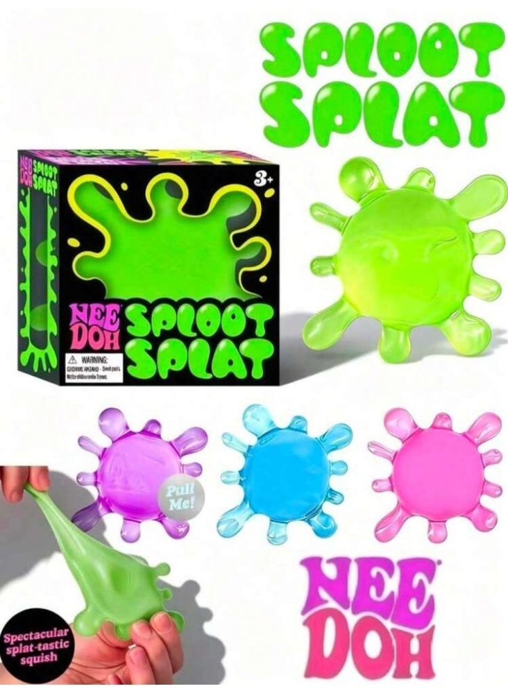 NEEDOH Sploot Splat Squishy Toy, Stress Relief Sensory Fidget Toy for Kids & Adults, Viral Squeeze Toy for Anxiety & ADHD, Soft Slow-Rising Splat Ball, 3+ Age, - Image 3