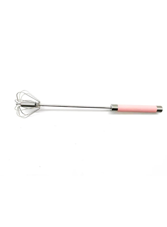 Semi-automatic Eggbeater Manual Eggbeater Press Type Rotary Cream Dispenser Flour Blender-Color:12-inch Original Color Upgraded Rotating Eggbeater  - Image 5