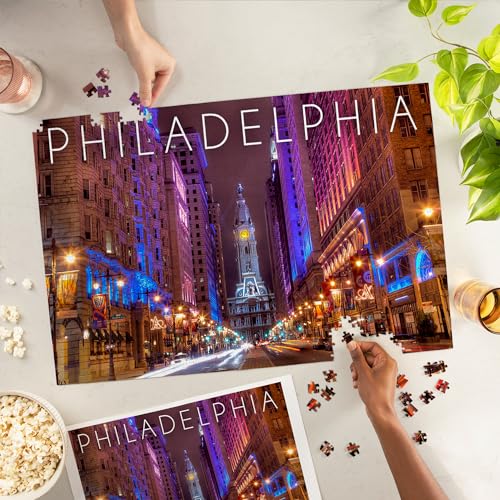 Lantern Press Philadelphia Pennsylvania Photography City Hall 1000 Piece Jigsaw Puzzle for Adults Made in USA with Reference Poster - Image 5