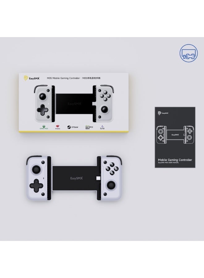 EasySMX Classic Gamepad EasySMX M05 Mobile Gaming Controller Bluetooth for Android / iPhone 15 Series (USB-C) with Hall Trigger Advanced Vibration 6-Levels Adjustable Plug & Play Light Weight Ergonomics - Image 2