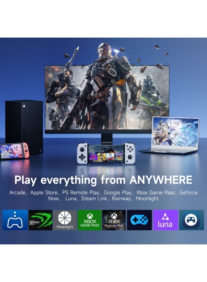 EasySMX Classic Gamepad EasySMX M05 Mobile Gaming Controller Bluetooth for Android / iPhone 15 Series (USB-C) with Hall Trigger Advanced Vibration 6-Levels Adjustable Plug & Play Light Weight Ergonomics - Image 5