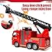 MQDMINI Remote Control Fire Truck Toy Fireman Fire Truck with Jet Pump and Lights Red Toy for 3 Year Old Boys Girls and Toddlers - Image 4