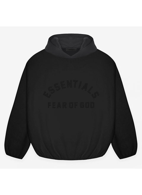 2024 SS Two-Tone Fleece Hoodie ESSENTIALS FOG Xuan Qing Black