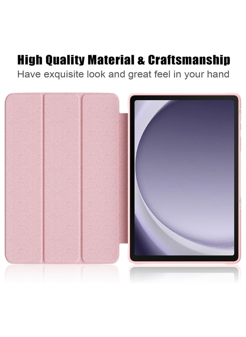 Generic Case for amsung Galaxy Tab A9 8.7 inch SM-X110 / SM-X115 , Hybrid Slim Case Cover Shockproof Cover with Clear Transparent Back Shell(Pink)  - Image 4