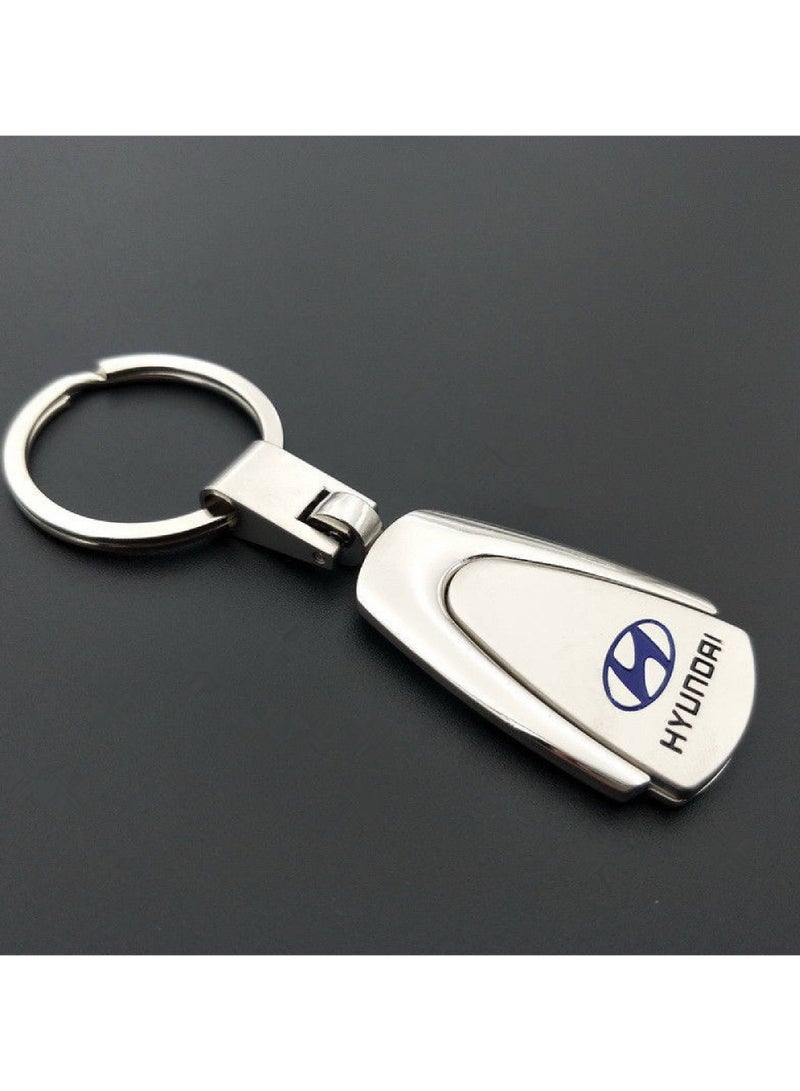 Service Zone Zinc Alloy 3D Metal Key Rings Holder For Hyundai - Image 1