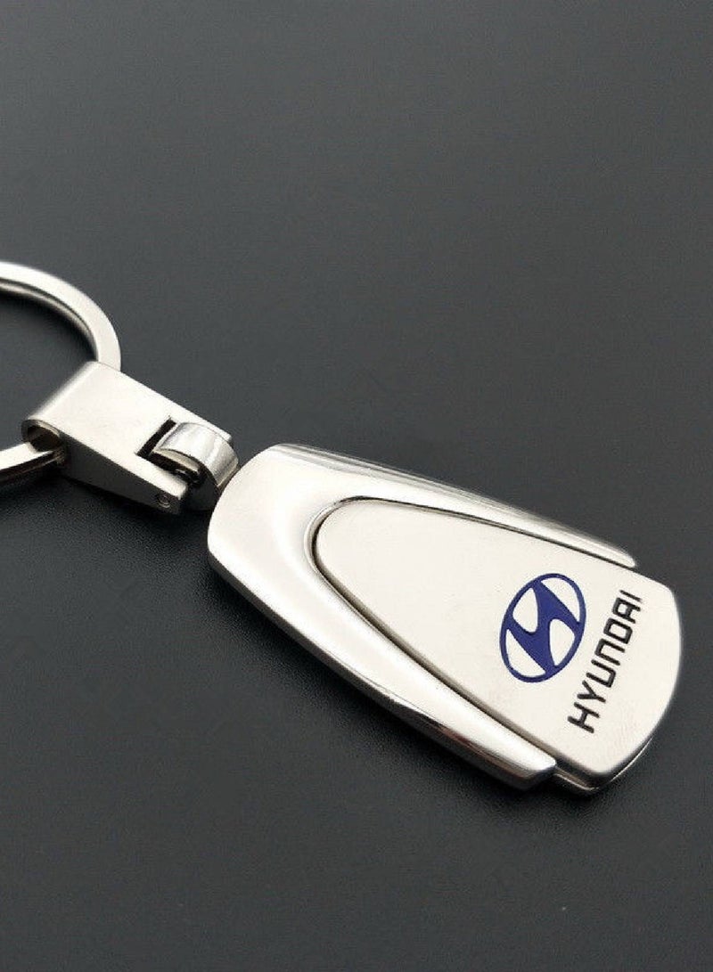 Service Zone Zinc Alloy 3D Metal Key Rings Holder For Hyundai - Image 2