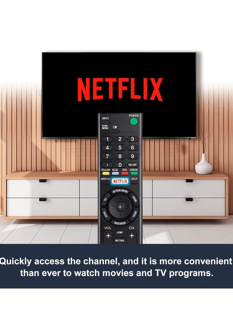 Generic - Universal Remote for Sony TV – Replacement for All Sony Bravia Smart LCD, LED, HD TVs with Netflix on - Image 1