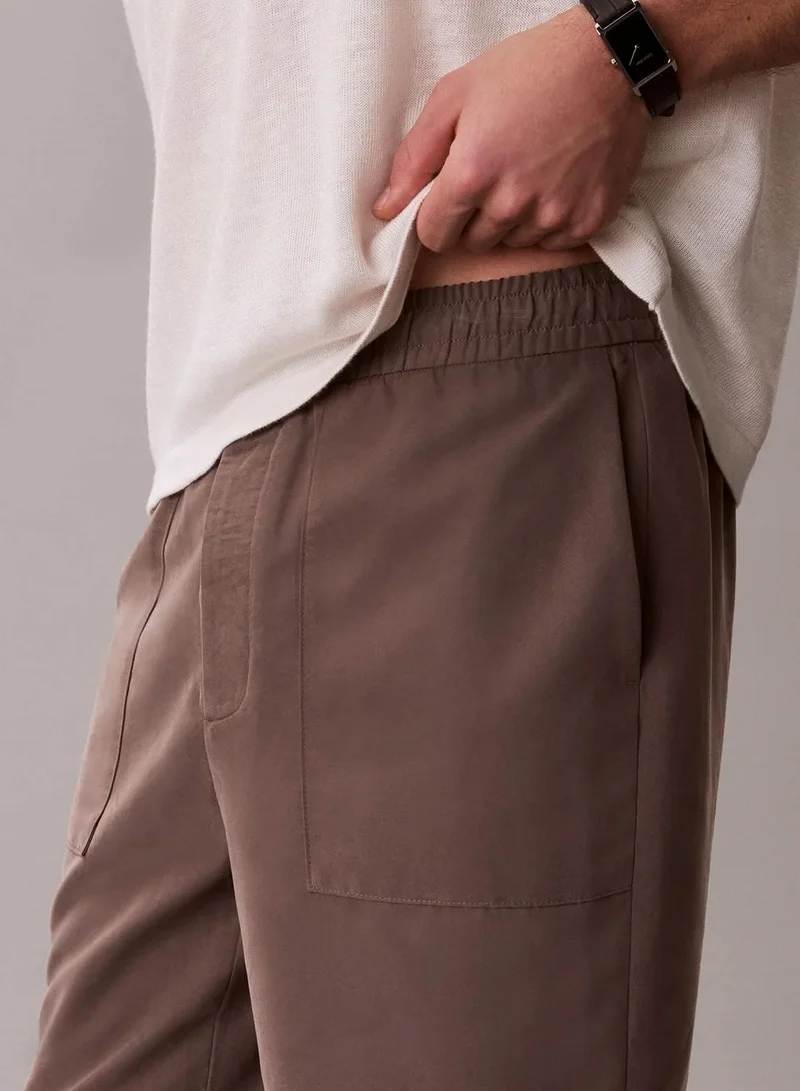 Calvin Klein Warm Oak Soft Modal Drawstring Shorts for Men | Best Price UAE