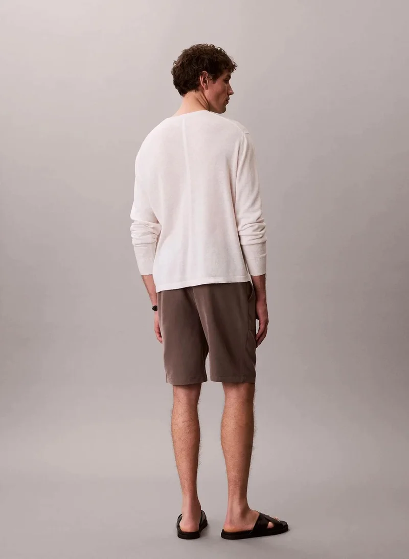 Calvin Klein Warm Oak Soft Modal Drawstring Shorts for Men | Best Price UAE