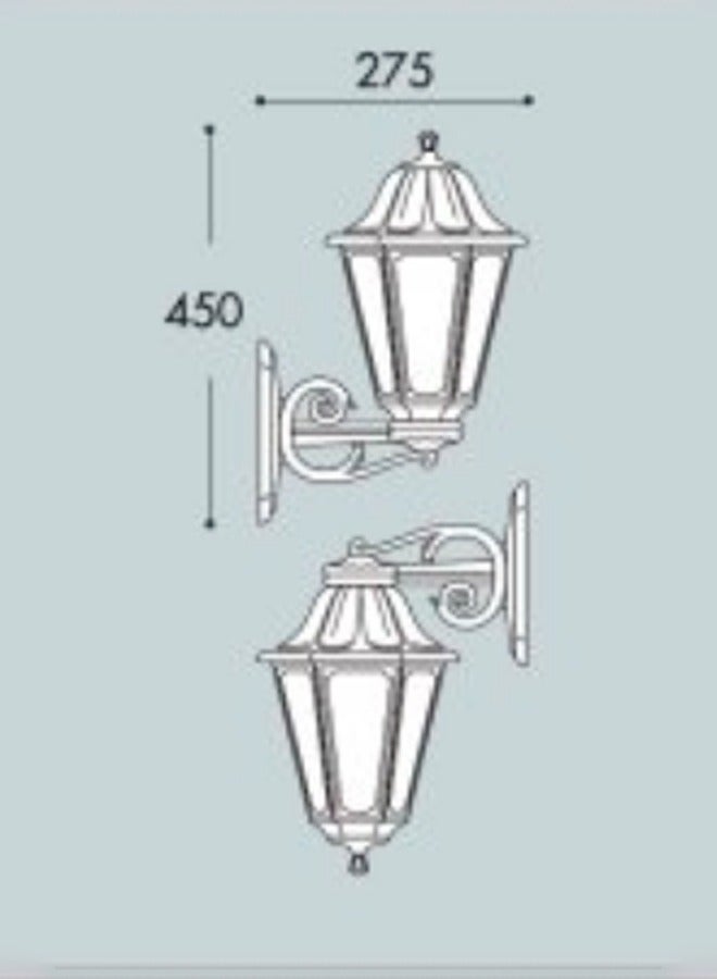 Fumagalli Outdoor Wall Lamp IP44 – Warm White E27 Bulb Included, Rust & UV Resistanty, Rust & UV Resistant, Made in Italy - Image 3