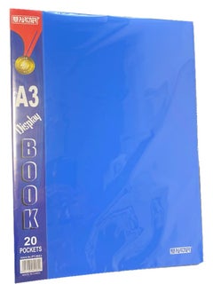 PARTNER Partner Clear Book A3, 20 Pockets, Assorted Colors 