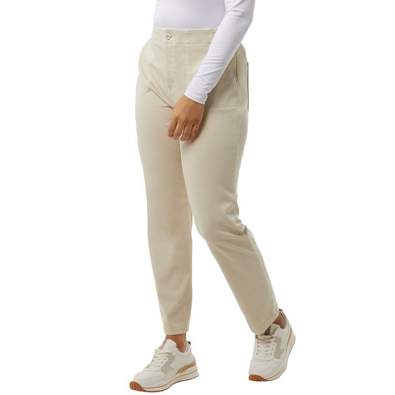 32 Degrees Womens Knit Stretch Elastic Waist Twill Pant (Tan, XL), X-Large - Image 2