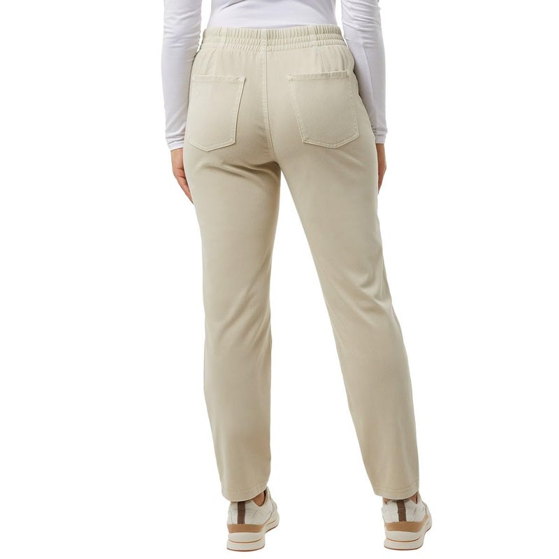 32 Degrees Womens Knit Stretch Elastic Waist Twill Pant (Tan, XL), X-Large - Image 3