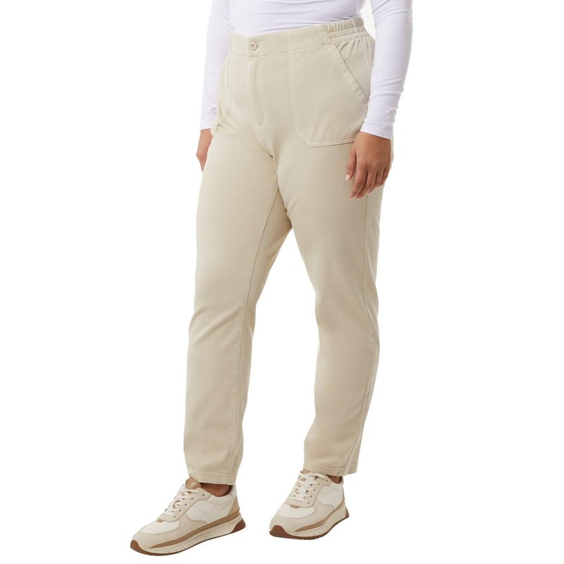 32 Degrees Womens Knit Stretch Elastic Waist Twill Pant (Tan, XL), X-Large - Image 5