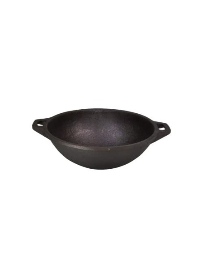 Rock Tawa مقلاة روك تاوا مقاس 11 بوصة (حديد زهر متبل مسبقًا) أسود - Image 1