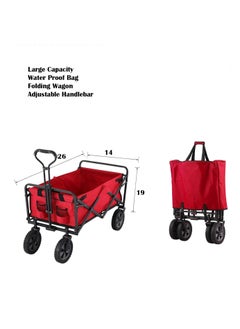 BOSS LIFE STYLE BOSS LIFESTYLE High-Capacity Outdoor Wagon with Adjustable Handle and Rotating Wheels  - Image 2
