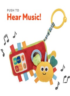 Nuby Nuby Plush Phone Pals Musical Hanging Toy with Connector Ring: 0M+, Multi  - Image 3