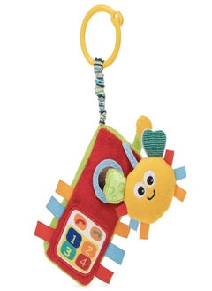 Nuby Nuby Plush Phone Pals Musical Hanging Toy with Connector Ring: 0M+, Multi  - Image 2