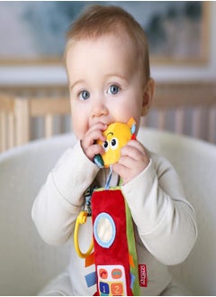 Nuby Nuby Plush Phone Pals Musical Hanging Toy with Connector Ring: 0M+, Multi  - Image 1