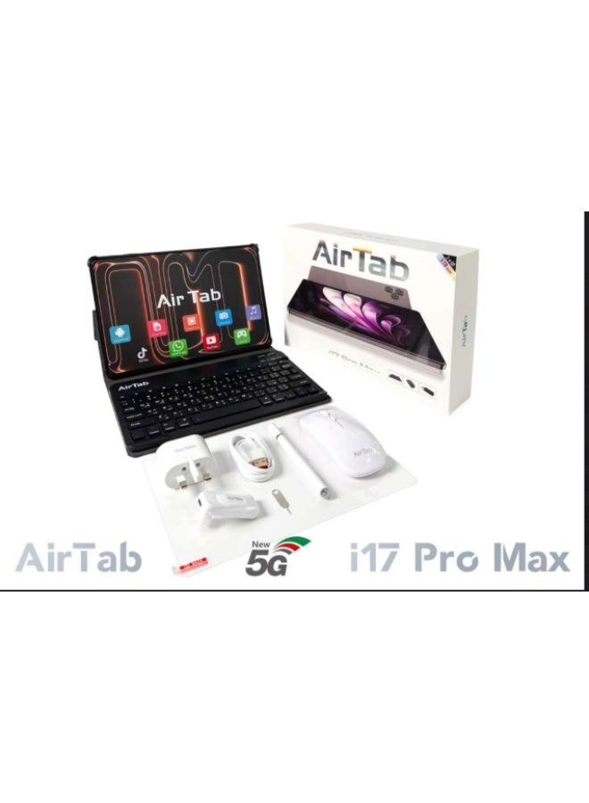 AirTab i17 Pro Max 24GB Dual SIM Tablet: Memory: 24GB RAM + 1TB ROM; Camera: 13MP Front + 30MP Rear for high-definition calls and clear photography - Image 1