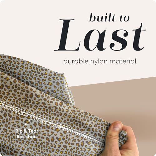 Handy Laundry Nylon Bag - Locking Drawstring Closure, Machine Washable, These Large Bags Will Fit a Laundry Basket and Strong Enough to Carry up to Two Loads of Clothes. (Leopard | 30" x 40") - Image 4