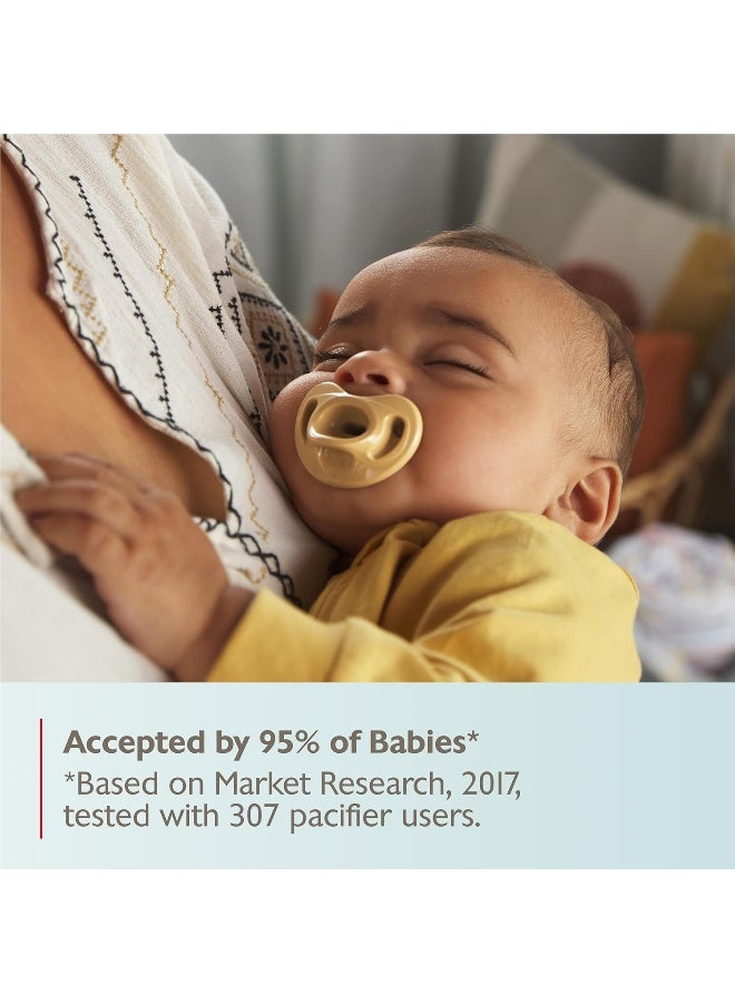 NUK Timeless Comfy Pacifier | 100% Silicone, One-Piece Design | BPA-Free, Gentle on Baby’s Skin | 5-Pack, for 0-6M - Image 5