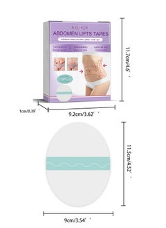 EELHOE 10 PCS Abdomen Lift Tapes, for Anti-wrinkles, Reusable Silicone Stretch Marks Patch for Lifts Sagging Skin on Abdomen, Smooths Wrinkles - Belly Stomach Pads Stickers, Tummy Sculpting Tape  - Image 2