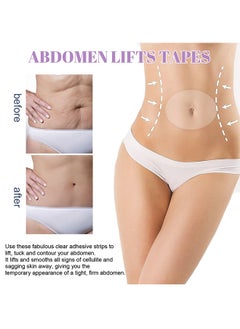 EELHOE 10 PCS Abdomen Lift Tapes, for Anti-wrinkles, Reusable Silicone Stretch Marks Patch for Lifts Sagging Skin on Abdomen, Smooths Wrinkles - Belly Stomach Pads Stickers, Tummy Sculpting Tape  - Image 3