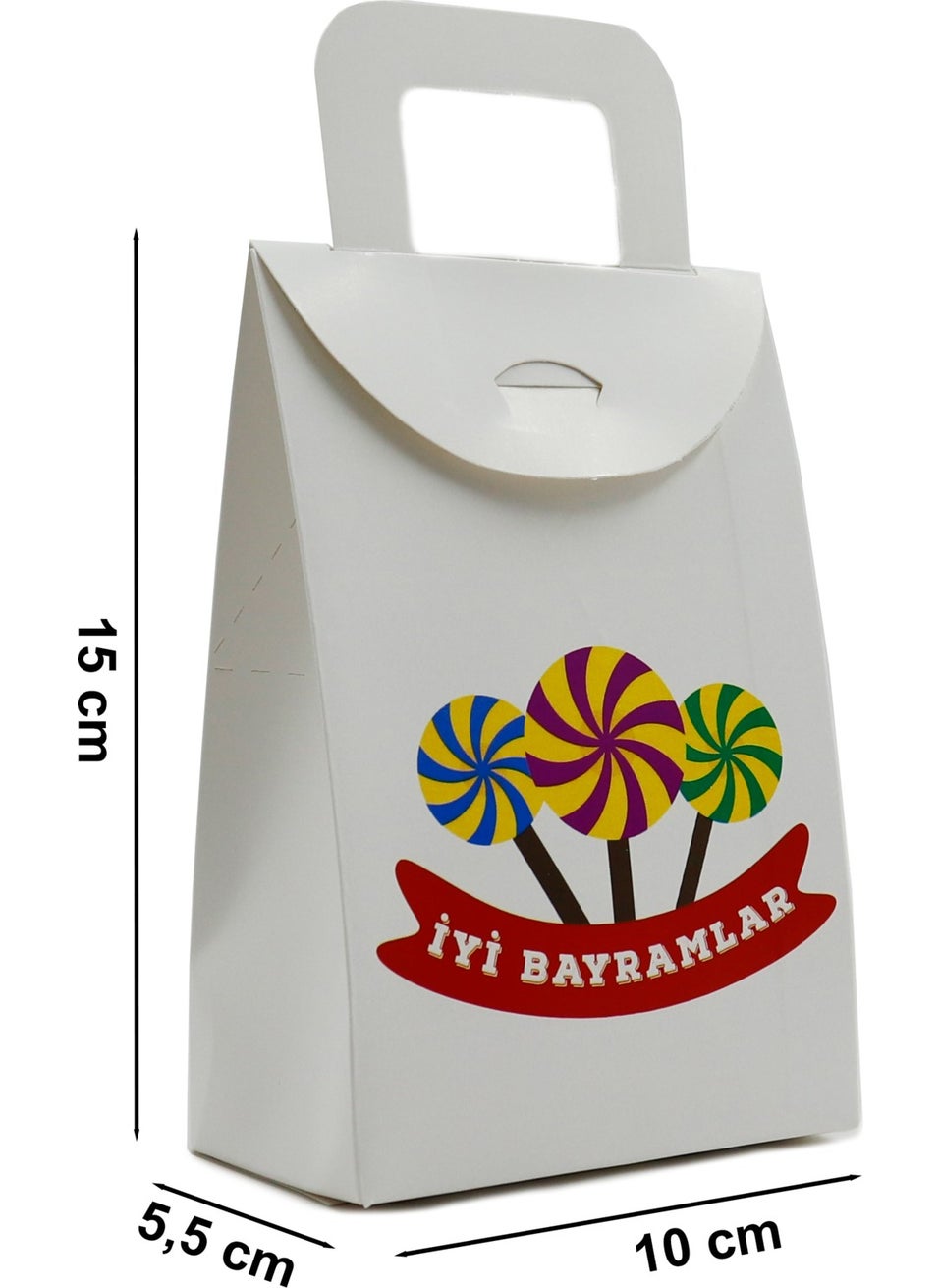 Repro Design 10 x 15 cm White 3 Pieces Happy Holidays Printed Empty Tissue Box, Candy, Pocket Money, Gift Box,  - Image 3