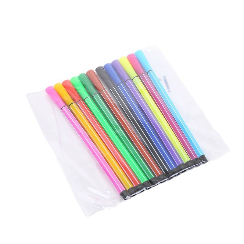 Generic Bulk Pack 12 Colors Washable Watercolor Pens for Kids Art 12-color watercolor pen in bag 