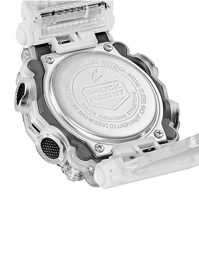 CASIO - Analog Plus Digital Round Water Resistance Wrist Watch GA-900SKL-7ADR - Image 1
