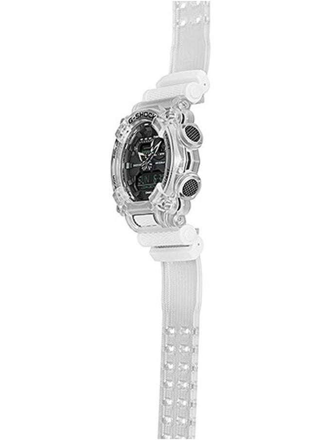 CASIO - Analog Plus Digital Round Water Resistance Wrist Watch GA-900SKL-7ADR - Image 1