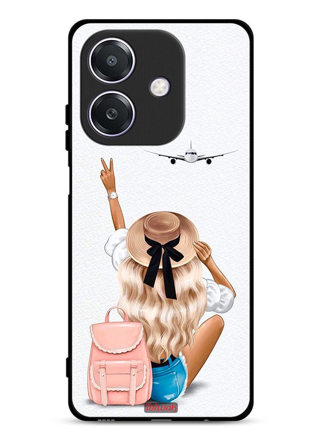 Tolwak Oppo A3 5G Protective Case Cover Girl Love Travel - Image 1