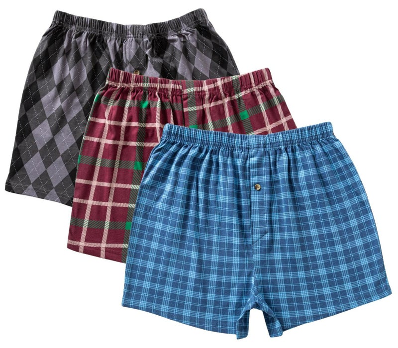 Dice Pack of 3 Cotton 100% Printed Boxer Underwear for Men - Image 1